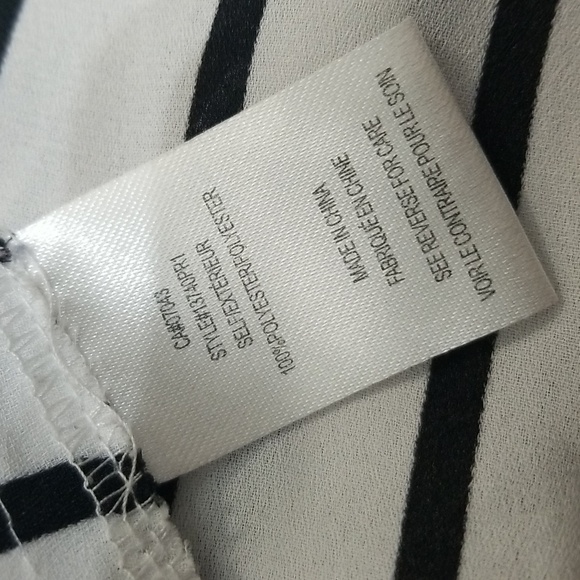 (XL) Daniel Rainn Striped Nautical Flowy Blouse Business Casual Sailor Modern - Picture 4 of 8